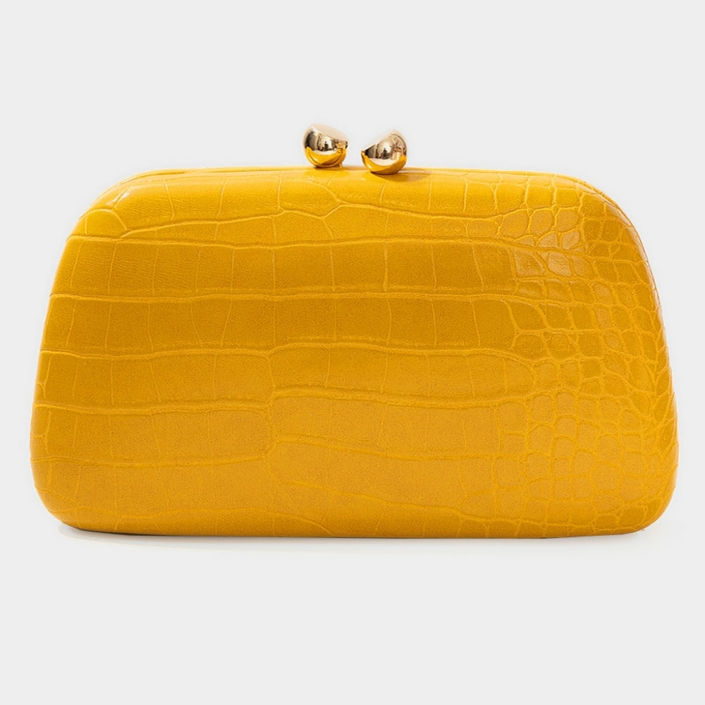 Alligator Pattern Faux Leather Leather Clutch Bag